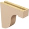 Ekena Millwork 3"W x 12"D x 12"H Thin Del Monte Rough Cedar Woodgrain TimberThane Corbel, Primed Tan CORUR03X12X12DELRCPR - alternate 5